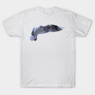 Low Poly Flying Seagull T-Shirt